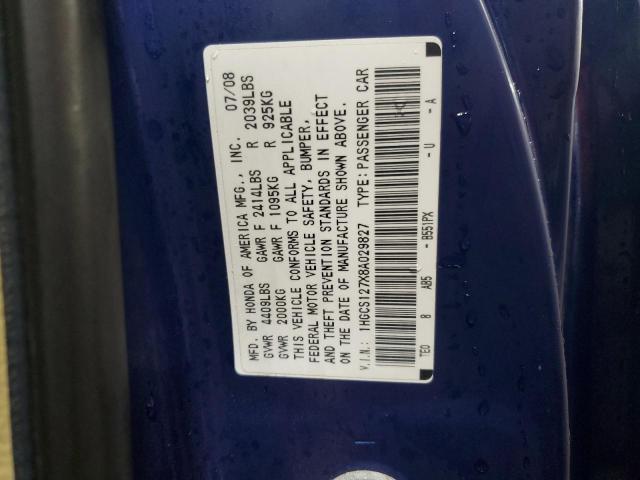 2008 HONDA ACCORD EX #3287300984