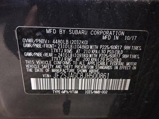 2018 SUBARU FORESTER 2 #3303662944