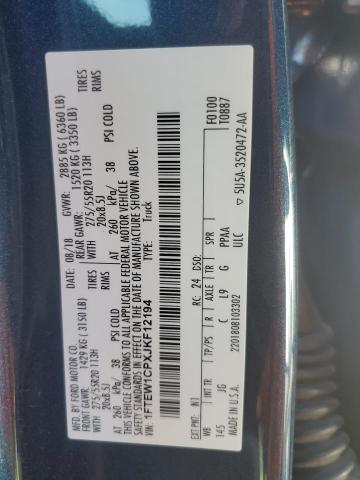 2018 FORD F150 SUPER #3303885731