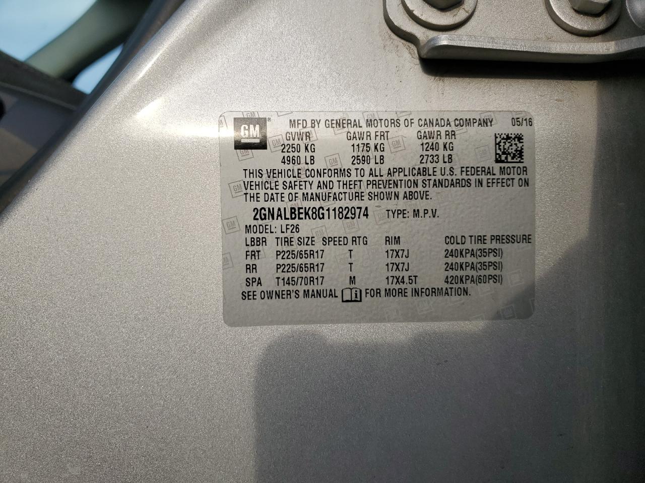 CHEVROLET EQUINOX LS