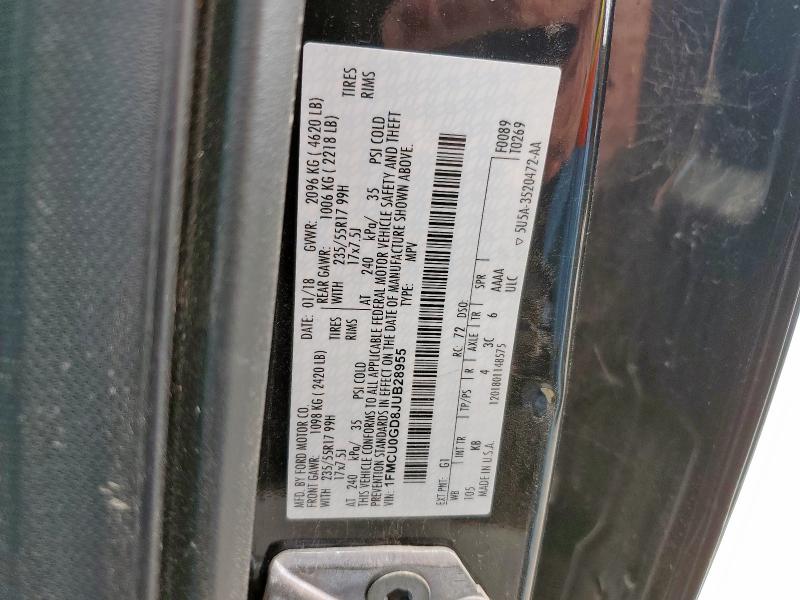 2018 FORD ESCAPE SE #3290229232