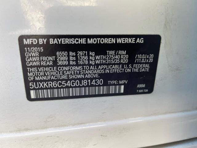 2016 BMW X5 XDRIVE5 #3290029266