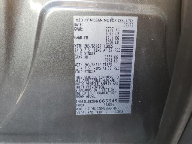 2023 NISSAN FRONTIER S - 1N6ED1EK9PN665645