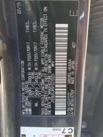 2015 TOYOTA 4RUNNER SR - JTEBU5JR5F5272221