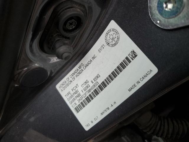 2021 HONDA CIVIC EX - 2HGFC2F79MH008005