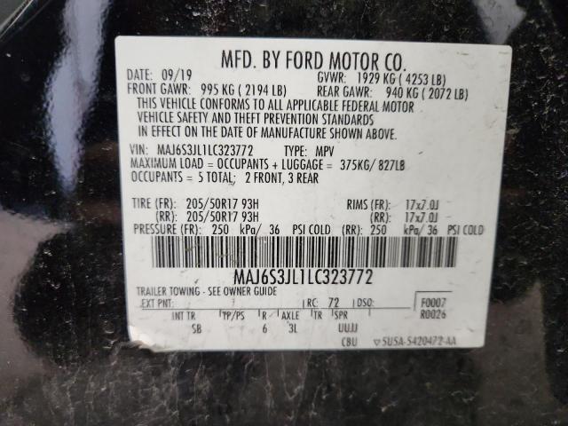 2020 FORD ECOSPORT S - MAJ6S3JL1LC323772