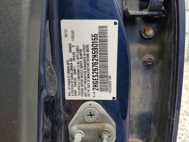 2002 HONDA CIVIC EX #3287355982