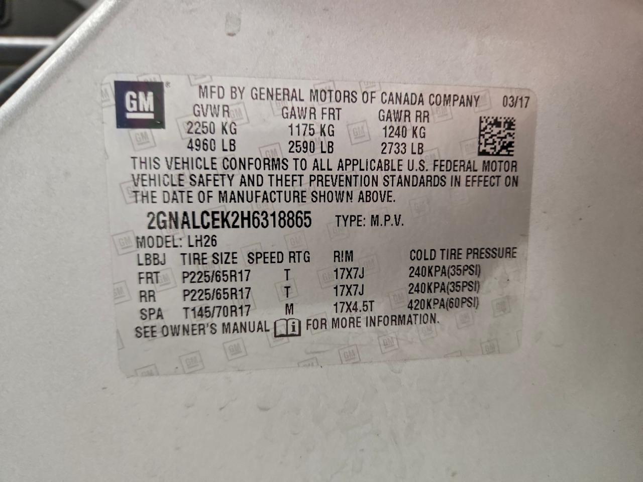 CHEVROLET EQUINOX LT