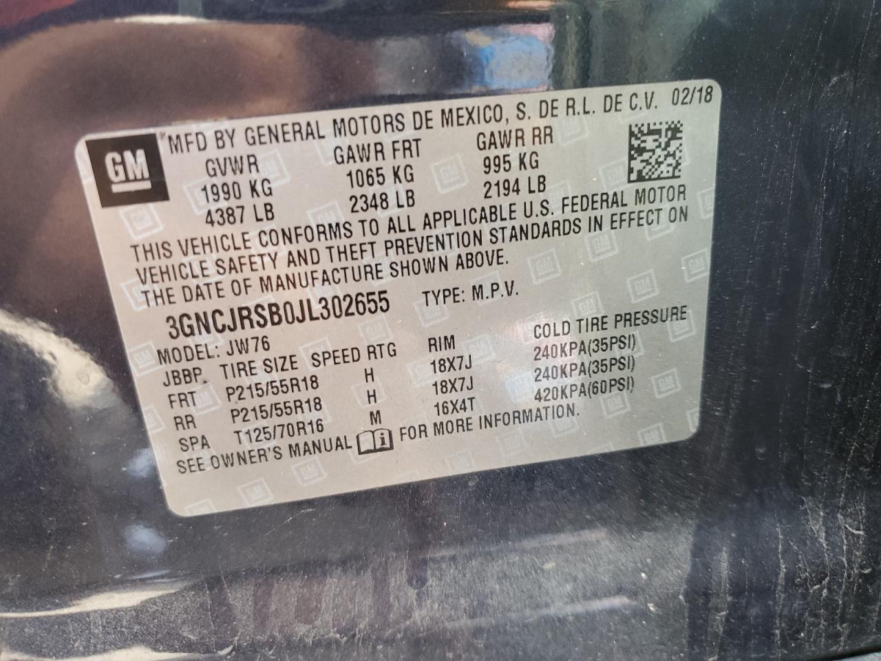 CHEVROLET TRAX PREMIER