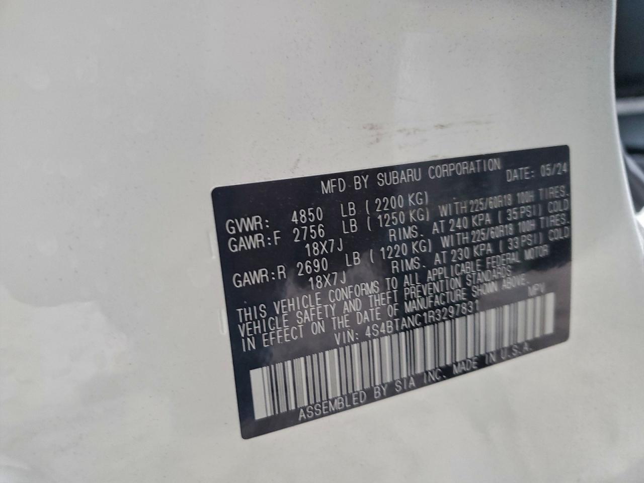 SUBARU OUTBACK LIMITED