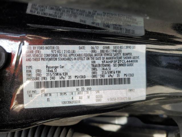 2012 FORD FOCUS SE #3303912778