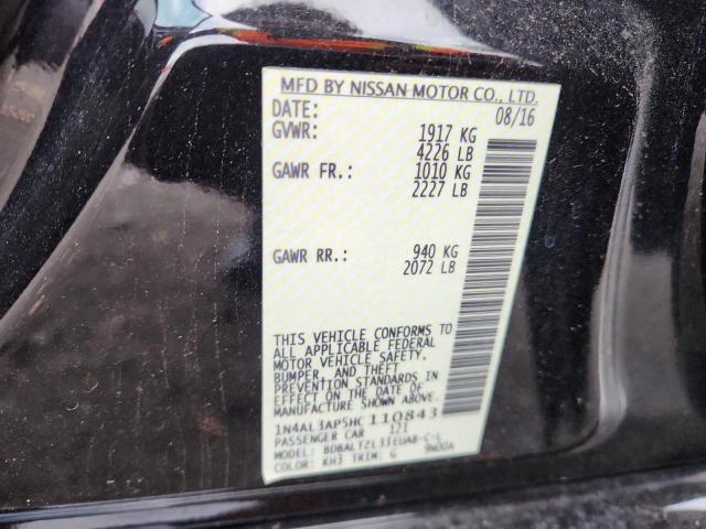 2017 NISSAN ALTIMA 2.5 #3291451520