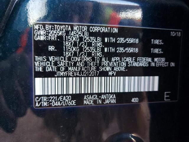 2018 TOYOTA RAV4 LIMIT - JTMYFREV4JJ212017