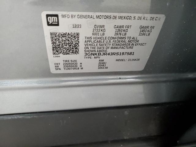 2024 CHEVROLET BLAZER 3LT #3294305918