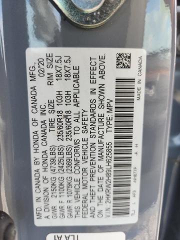 2020 HONDA CR-V EXL - 2HKRW2H89LH625855