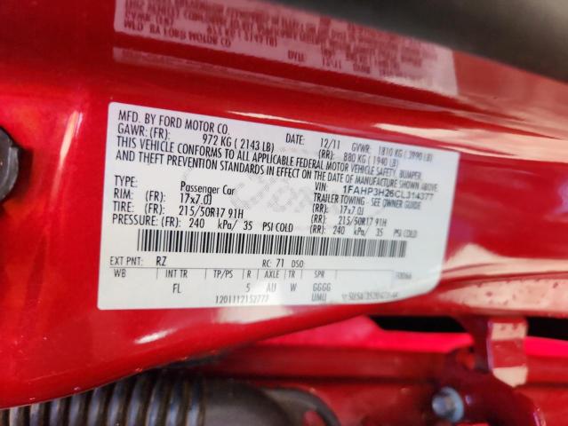 2012 FORD FOCUS SEL #3285973601