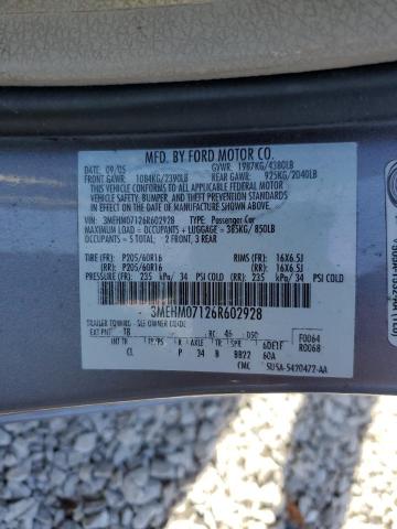 2006 MERCURY MILAN #3294461525