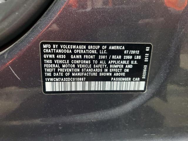 2013 VOLKSWAGEN PASSAT SEL #3305374350