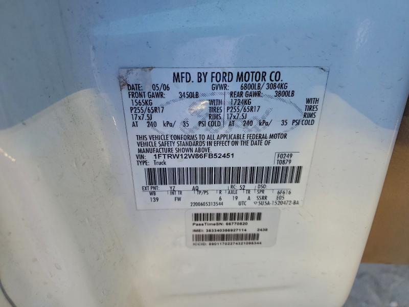 2006 FORD F150 SUPER #3309447965