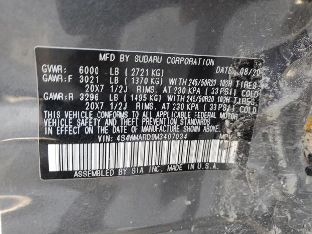2021 SUBARU ASCENT TOU #3287900254