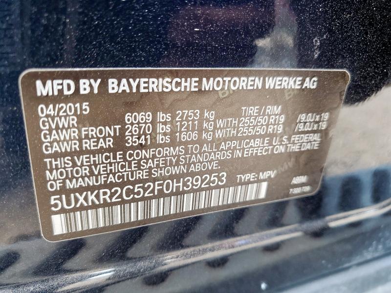 2015 BMW X5 SDRIVE3 #3308670295