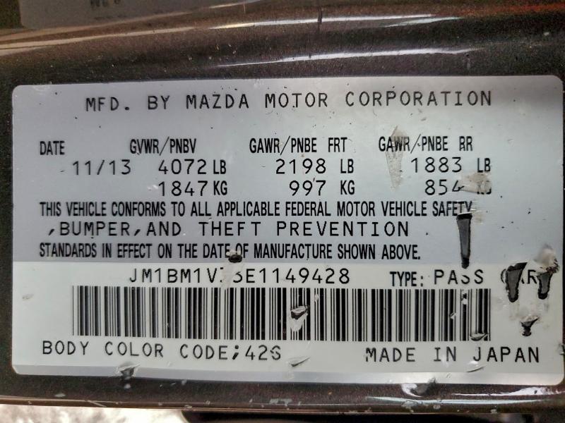 2014 MAZDA 3 TOURING #3305609779