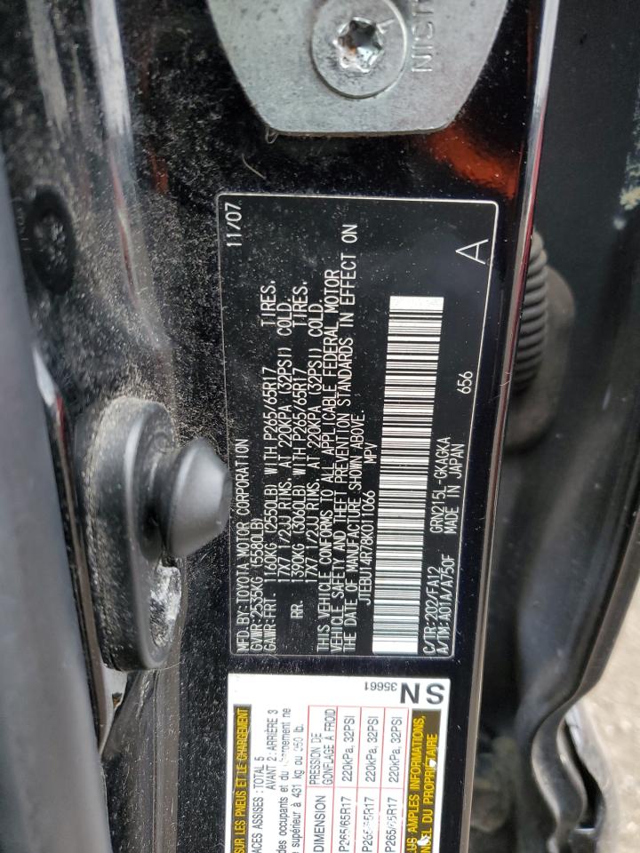 Lot #3284648323 2008 TOYOTA 4RUNNER SR