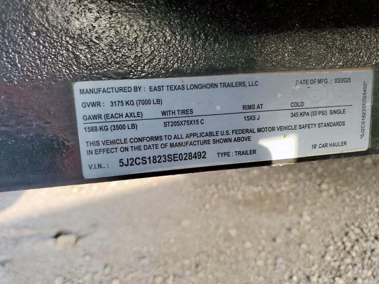 Lot #3283906364 2025 EAST TEXAS LONG UNKNOWN