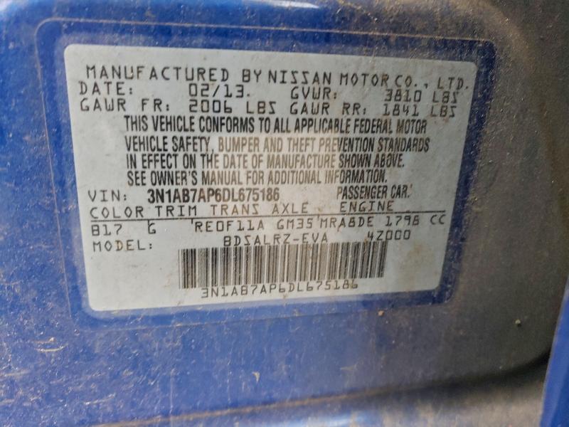 2013 NISSAN SENTRA S #3303571938