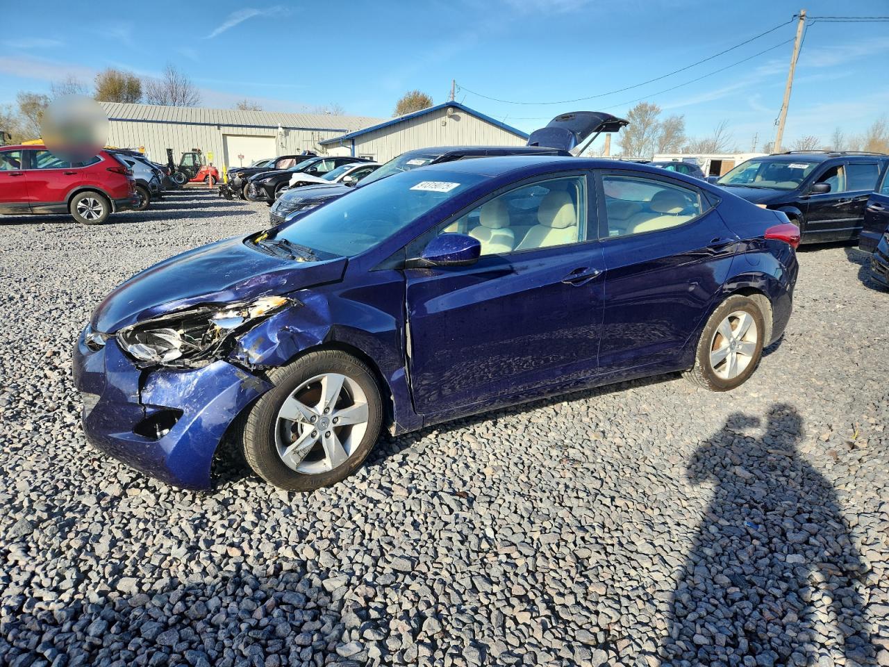 Lot #3291348191 2013 HYUNDAI ELANTRA GL