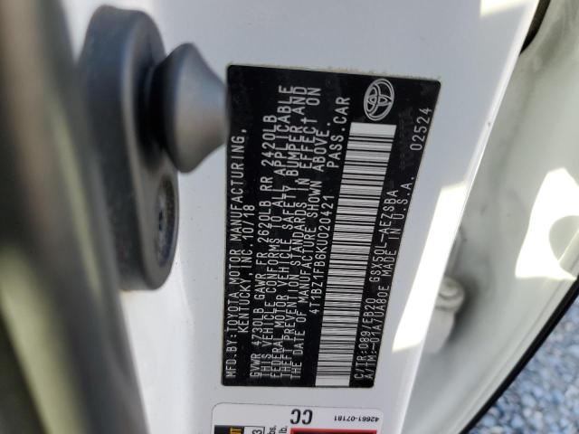 2019 TOYOTA AVALON XLE #3304021612