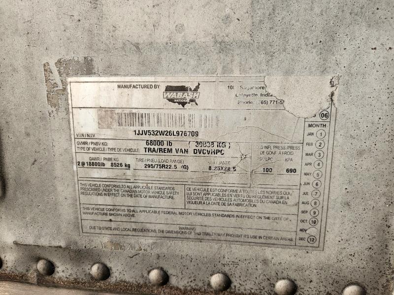 2006 WABASH TRAILER #3294240887