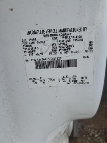 2005 FORD F550 SUPER #3291232956