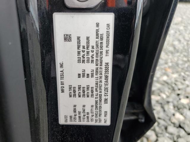 2022 TESLA MODEL 3 #3305407318