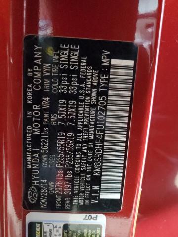 2015 HYUNDAI SANTA FE G - KM8SRDHF4FU102705