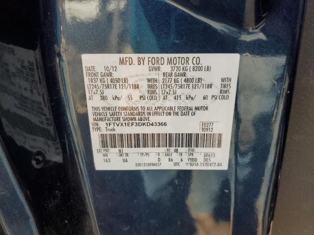 2013 FORD F150 SUPER - 1FTVX1EF3DKD43366