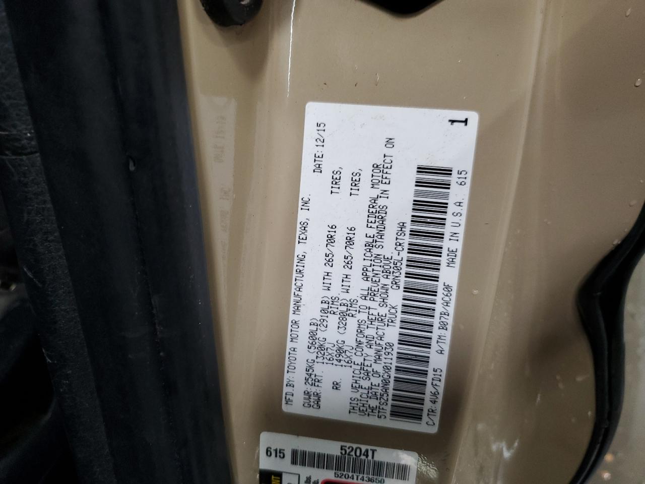 TOYOTA TACOMA ACCESS CAB