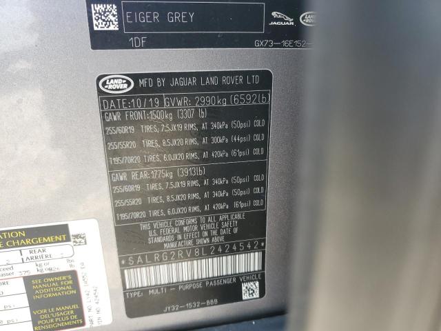 2020 LAND ROVER DISCOVERY #3301707368