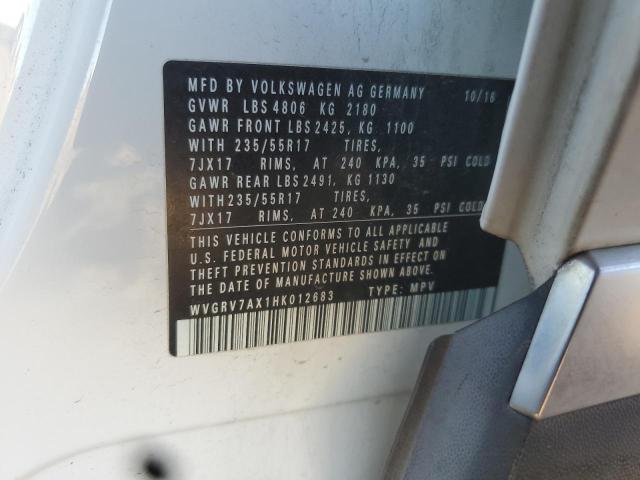 2017 VOLKSWAGEN TIGUAN WOL #3291340146