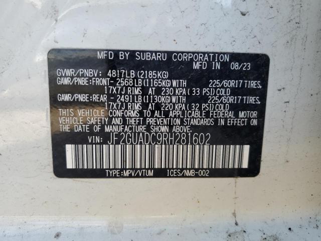 2024 SUBARU CROSSTREK #3297050493