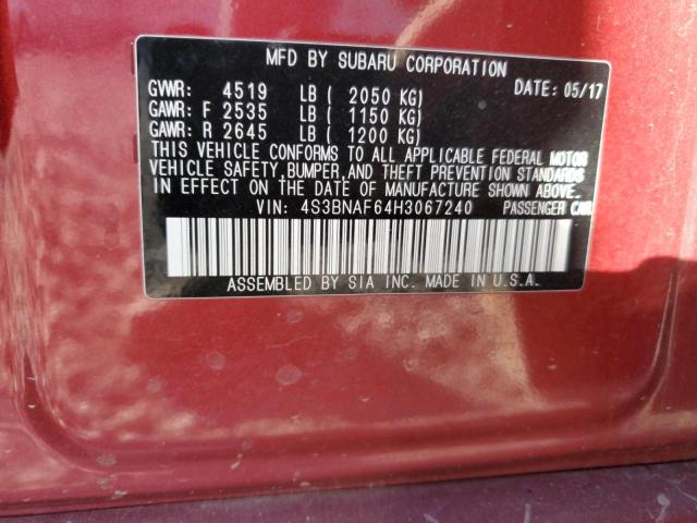 2017 SUBARU LEGACY 2.5 #3303986712