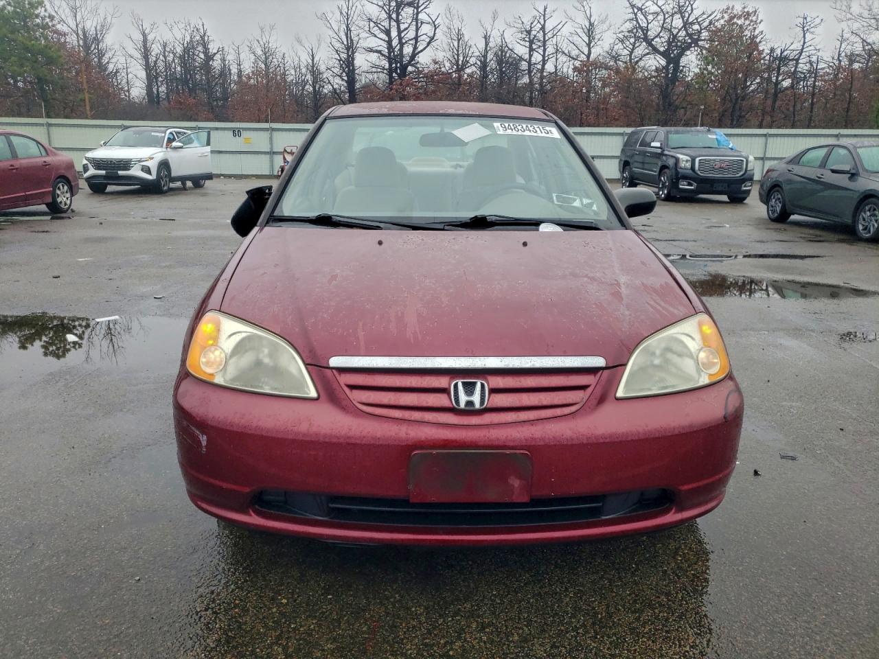Lot #3304519470 2002 HONDA CIVIC LX