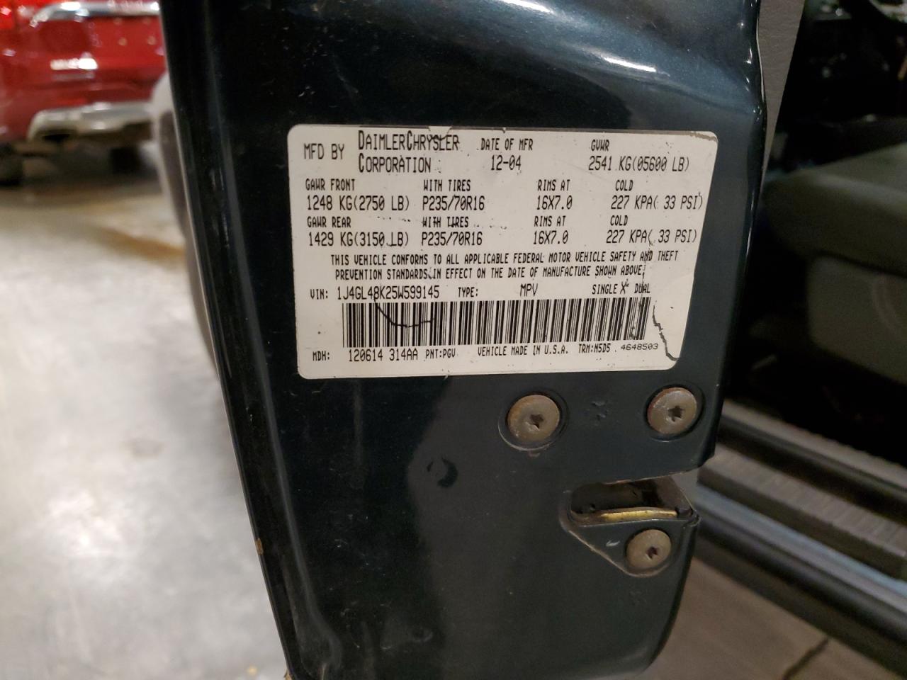 Lot #3283962809 2005 JEEP LIBERTY SP