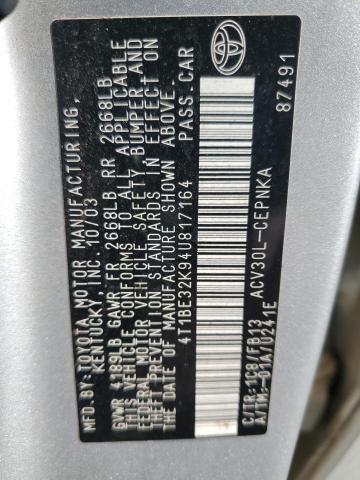 2004 TOYOTA CAMRY #3304599449