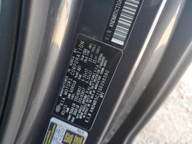 2016 KIA SEDONA LX #3293297457