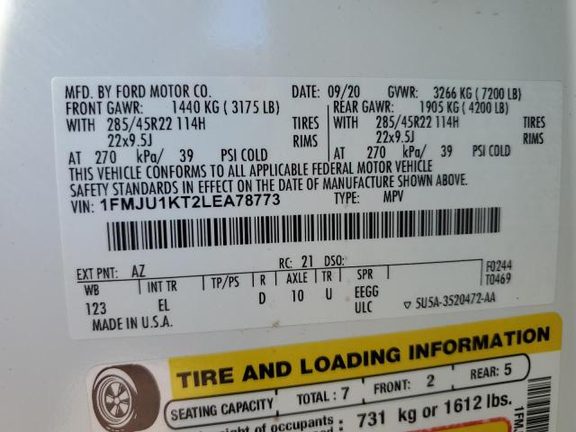 2020 FORD EXPEDITION #3297138526