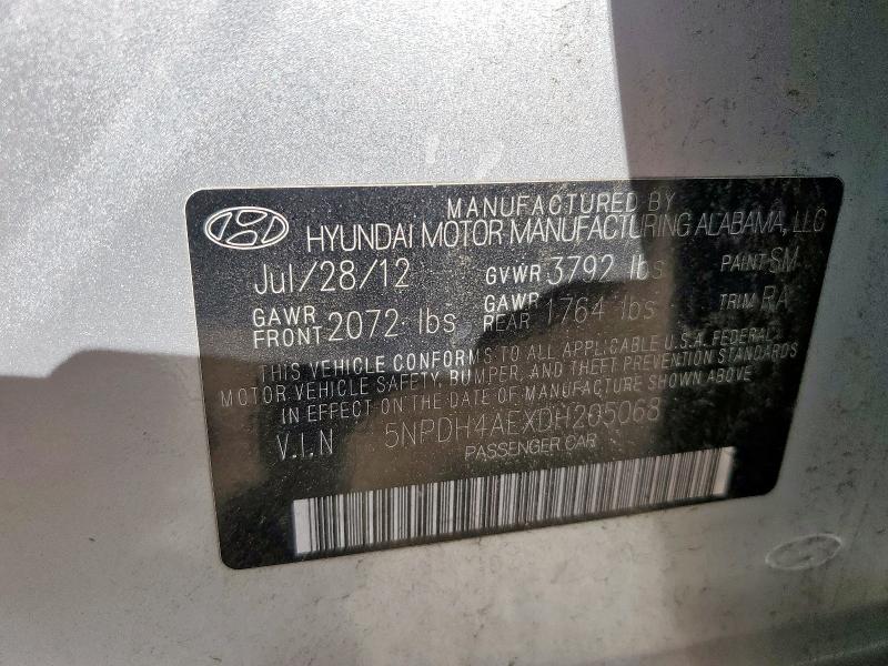 2013 HYUNDAI ELANTRA GL #3296385666