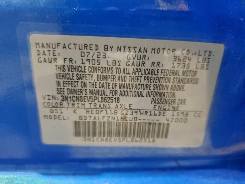 2023 NISSAN VERSA SV #3304043490