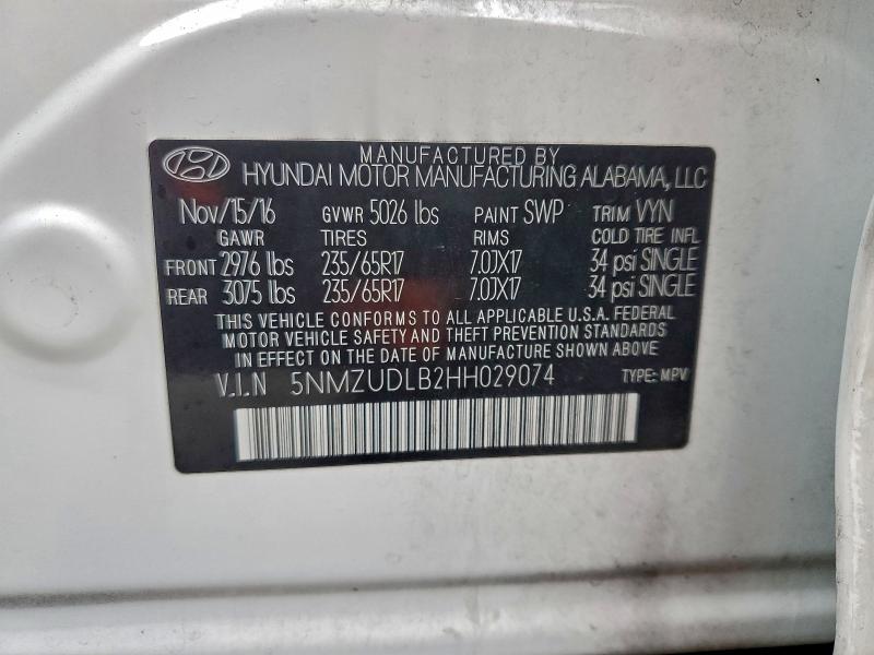 2017 HYUNDAI SANTA FE S #3302825937