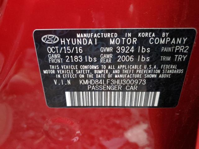 2017 HYUNDAI ELANTRA SE #3301857010